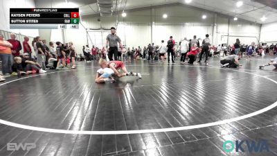 61 lbs 3rd Place - Kaysen Peters, Collinsville Cardinal Youth Wrestling vs Sutton Stites, Raw Wrestling Club