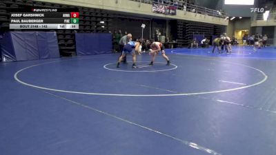 142 lbs Final - Josef Garshnick, Armagh vs Paul Bauberger, Pine Hill