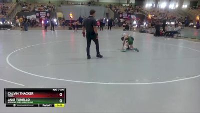 55 lbs Quarterfinal - Jake Tonello, Ground Zero Wrestling vs Calvin Thacker, TNWA