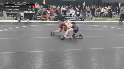 106 lbs Cons. Sub-quarters - Lucas Allison, Ironhawk Wrestling Academy vs Josiah Zellers, Open Mats