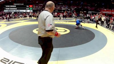 D1-120 lbs Cons. Round 2 - Kurt Mokros, Olentangy vs Josh Zimmer, Teays Valley