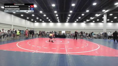 190 lbs Champ. Round 1 - Jules Deshotels, LA vs Kaydence Burton, TN