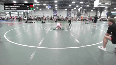 126 lbs Rr Rnd 1 - Grace Vandergrift, Indiana Athena vs Sophie Brown, Flickr Girlz