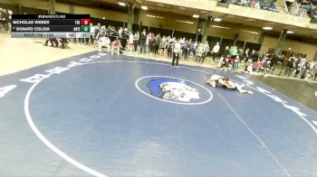 126 lbs Cons. Round 3 - Donato Coloia, Maine South vs Nicholas Weber, Tremont