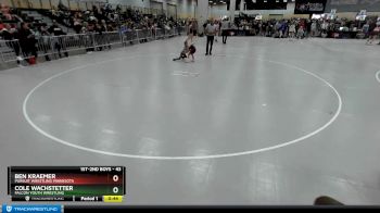 43 lbs Cons. Round 2 - Cole Wachstetter, Falcon Youth Wrestling vs Ben Kraemer, Pursuit Wrestling Minnesota