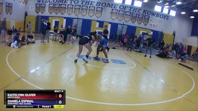 130 lbs Semifinal - Kaitelynn Oliver, South Dade vs Daniela Espinal, Hernando High School