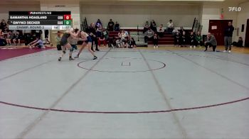 114 lbs Champ. Round 2 - Samantha Hoagland, Cienega vs Qwynci Decker, Show Low High School