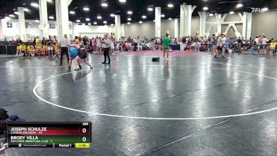 285 lbs Round 4 (10 Team) - Joseph Schulze, Camden Greasers vs Brody Villa, Explorer Wrestling Club