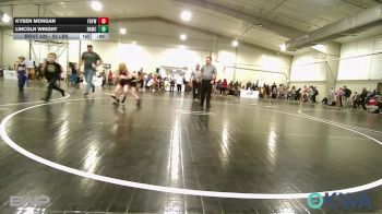 55 lbs Consolation - Kysen Morgan, Fort Gibson Youth Wrestling vs Lincoln Wright, Broken Arrow Wrestling Club