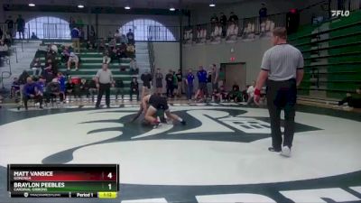 157 lbs Semifinal - Braylon Peebles, Cardinal Gibbons vs Matt VanSice, Gonzaga