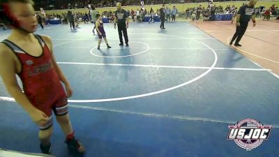 90 lbs Consi Of 8 #2 - Revel Stroup, Legacy Wrestling Club vs Callen Mayberry, Bristow Youth Wrestling