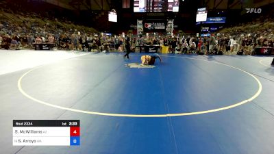 100 lbs Cons 32 #2 - Samantha McWilliams, AZ vs Sharon Arroyo, WA