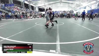 120 lbs Semifinal - Kelton Doucet, Kansas Young Guns vs Kaden Ross, Piper