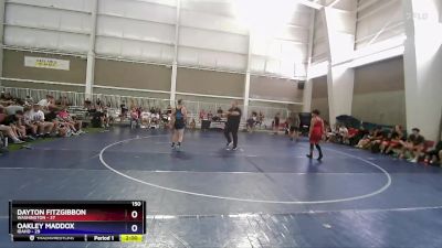 150 lbs Placement Matches (8 Team) - Dayton Fitzgibbon, Washington vs Oakley Maddox, Idaho