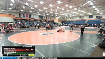 184 lbs Champ. Round 2 - Gavin Layman, Ohio Northern vs Kyle De Moss, Otterbein University