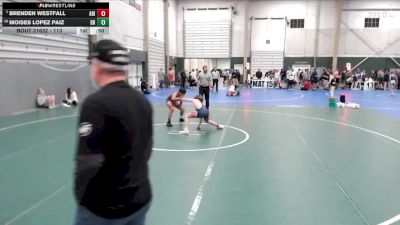 113 lbs Cons. Round 2 - Brenden Westfall, Abilene vs Moises Lopez Paiz, BV Bison