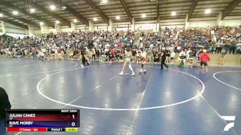 100 lbs Quarterfinal - Julian Canez, AZ vs Rave Morby, UT