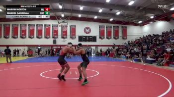157 lbs Cons. Round 2 - Marvin Morton, Palomar College vs Manuel Sandoval, East Los Angeles College