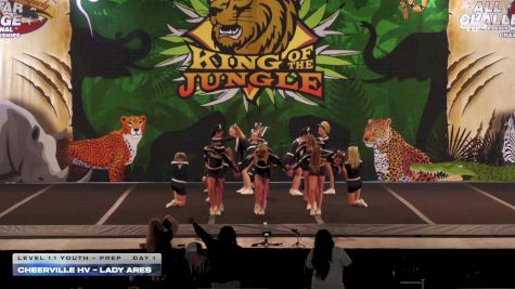 CheerVille HV - Lady Ares [2025 L1.1 Youth - PREP Day 1] 2025 ASC King of the Jungle Nashville Showdown