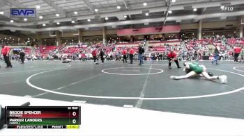 95 lbs Champ. Round 1 - Parker Landers, Carroll vs Brodie Spencer, Pittsburg