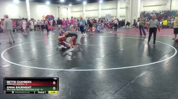 115 lbs Round 7 (8 Team) - Emma Bauknight, RPA/Head Hunters Wrestling Club vs Bettie Chambers, Nebraska Marvels