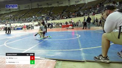 118 lbs Consi Of 16 #1 - Natalie Miller, Perry Girls Wrestling Club vs Liliana Holmes, Fort Gibson Youth Wrestling