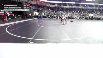 85 lbs Round Of 16 - Jadelyn Cerecero, Cougar WC vs Annalise Borcherding, Thunderbird WC