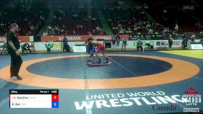 86kg Semifinal - Humraj Sandhar, Guru Gobind Singh WC vs Rohit Bal, Canadian Mal Wrestling