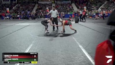 120 lbs Champ. Round 1 - Beretta Evans, Red Storm vs Lennah Monts, Salina