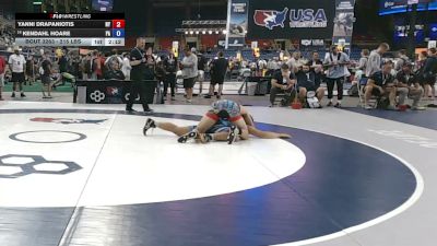 215 lbs Cons. Rd Of 16 - Yanni Drapaniotis, New York vs Kendahl Hoare, Pennsylvania