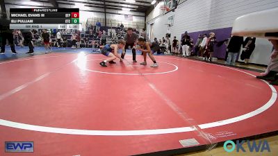 96-100 lbs Rr Rnd 1 - Michael Evans III, Tulsa Blue T Panthers vs Eli Pulliam, Owasso Takedown Club