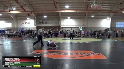 100 lbs Cons. Round 4 - Jocelyn Fishel, Cumberland Valley Hs vs Jocelyn Adkins, Spring Valley