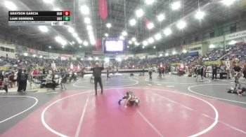 46 lbs Consi Of 8 #2 - Grayson Garcia, Bear Creek Jr. Wrestling vs Liam Derrera, Greeley Metro