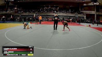 110 lbs Quarterfinal - Axel Rodas, Minneota vs Cohen Clausen, UNITED