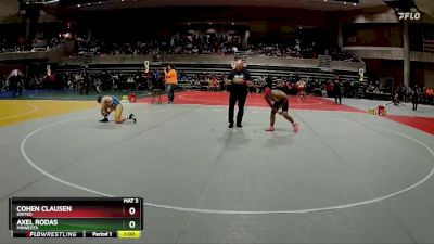 110 lbs Quarterfinal - Axel Rodas, Minneota vs Cohen Clausen, UNITED
