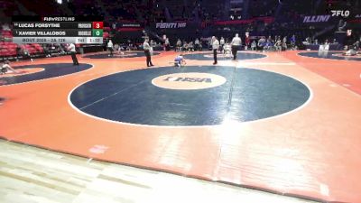 2A 126 lbs Champ. Round 1 - Xavier Villalobos, Rochelle vs Lucas Forsythe, New Lenox (Providence Catholic)