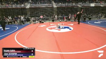 40 lbs 1st Place Match - Elijah Ojeda, Gladiator Wrestling Academy vs Cole Schaefer, Green River Grapplers Wrestling