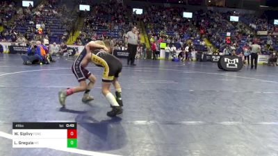 41 lbs Quarterfinal - Weston Siplivy, Forest Hills vs Lukas Gregula, Mt. Lebanon