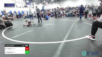 43 lbs Consi Of 8 #2 - Maverick Potter, Weatherford Youth Wrestling vs Kyptin Stewart, Norman Grappling Club