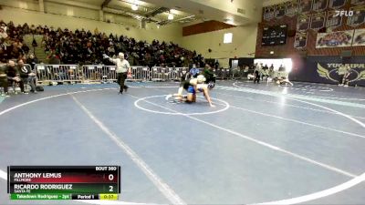 120 lbs Cons. Round 3 - Ricardo Rodriguez, Santa Fe vs Anthony Lemus, Fillmore