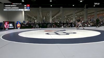 31 lbs 3rd Place Match - Mason Novelli, Avalanche Wrestling Association vs Jaxson Lawrence, Gold Rush Wrestling