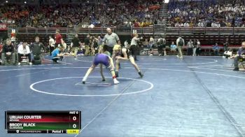 2A-106 lbs Champ. Round 2 - Urijah Courter, Nevada vs Brody Black, Glenwood