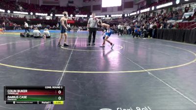 132 lbs Cons. Round 2 - Colin Buker, Timberline vs Darius Case, Meridian