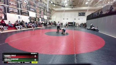 108-117 lbs Round 2 - Kiran Kashyap, Northfield vs Kaden Cruz, Chaparral