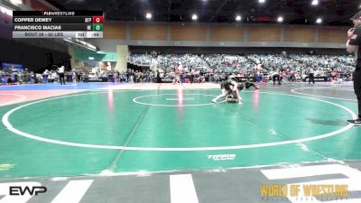 60 lbs Consi Of 16 #2 - Copper Dewey, Tulsa Blue T Panthers vs Francisco Macias, Nevada Elite