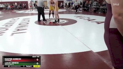 285 lbs Cons. Round 3 - Lucas Urness, Northland CC vs Hunter Gorecki, Augsburg