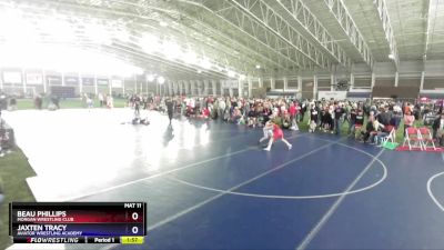 92 lbs Quarterfinal - Beau Phillips, Morgan Wrestling Club vs Jaxten Tracy, Aviator Wrestling Academy