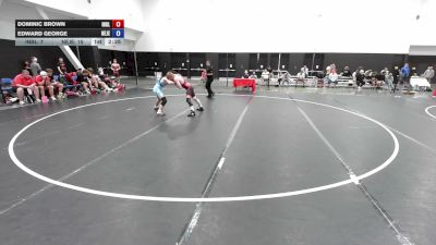 126 lbs Dominic Brown, Team Indiana Blue vs Edward George, New Jersey