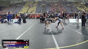 103 lbs Semis & 3rd Wb (16 Team) - Genesis Ramirez, Aurora vs Maddison Heinzer, Colorado Mesa University