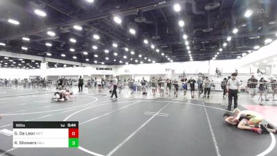 88 lbs 5th Place - Giovanni De Leon, No Team vs Kaine Showers, Falls Academy